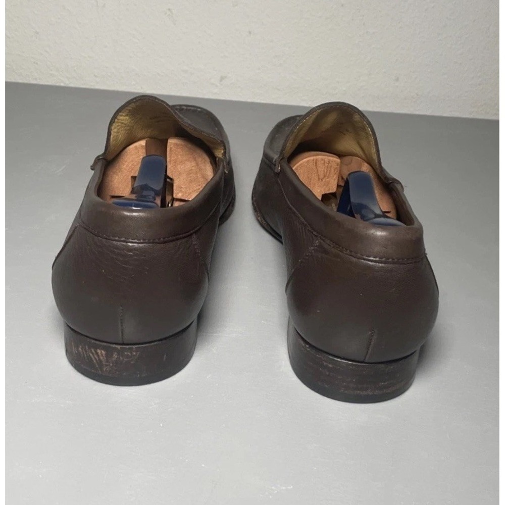 COLE HAAN C05140 Pebbled Pinch Slip-On Brown Casual Moc Loafers Men's Size 11 M - Picture 4 of 8